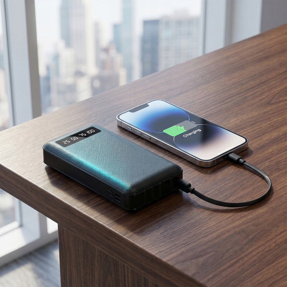 POWERBANK 20000MAH 22.5W BUILT-IN USB-C CABLES MICRO PORTABLE CHARGER Manufacturer code 4027180409160