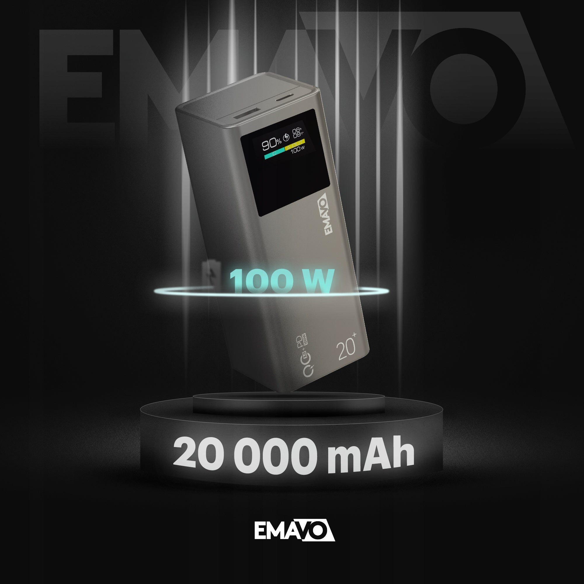 POWERBANK 20000mAh PD 100W QC 22,5W POWER BANK FOR USB-C LAPTOP FAST Packaging status original