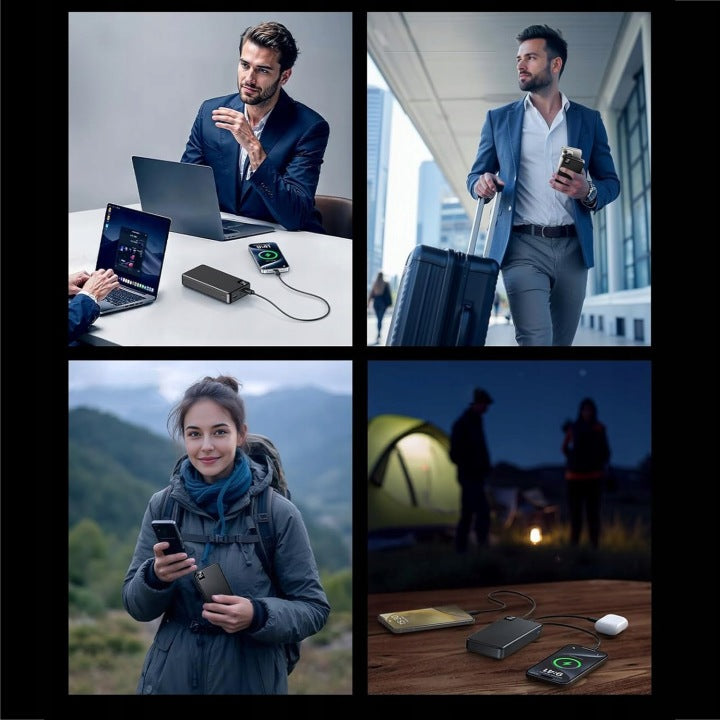 POWERBANK 50000MAH PORTABLE WITH LED DISPLAY, FAST CHARGING 22.5W Battery capacity 50000 mAh