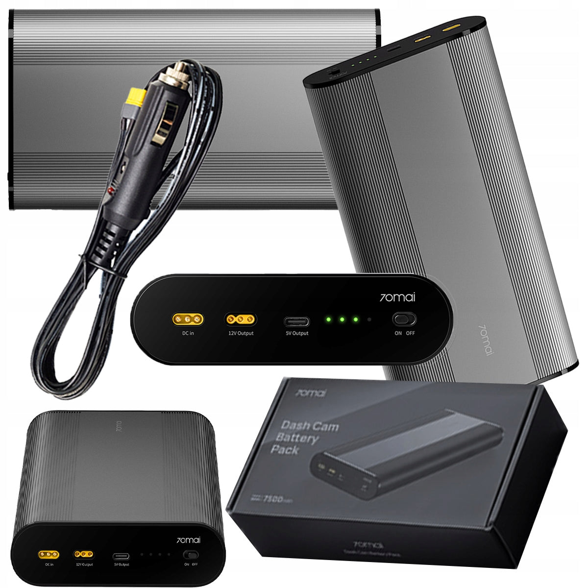 POWERBANK 70mai for car cameras 7500 mAh for cigarette lighter socket