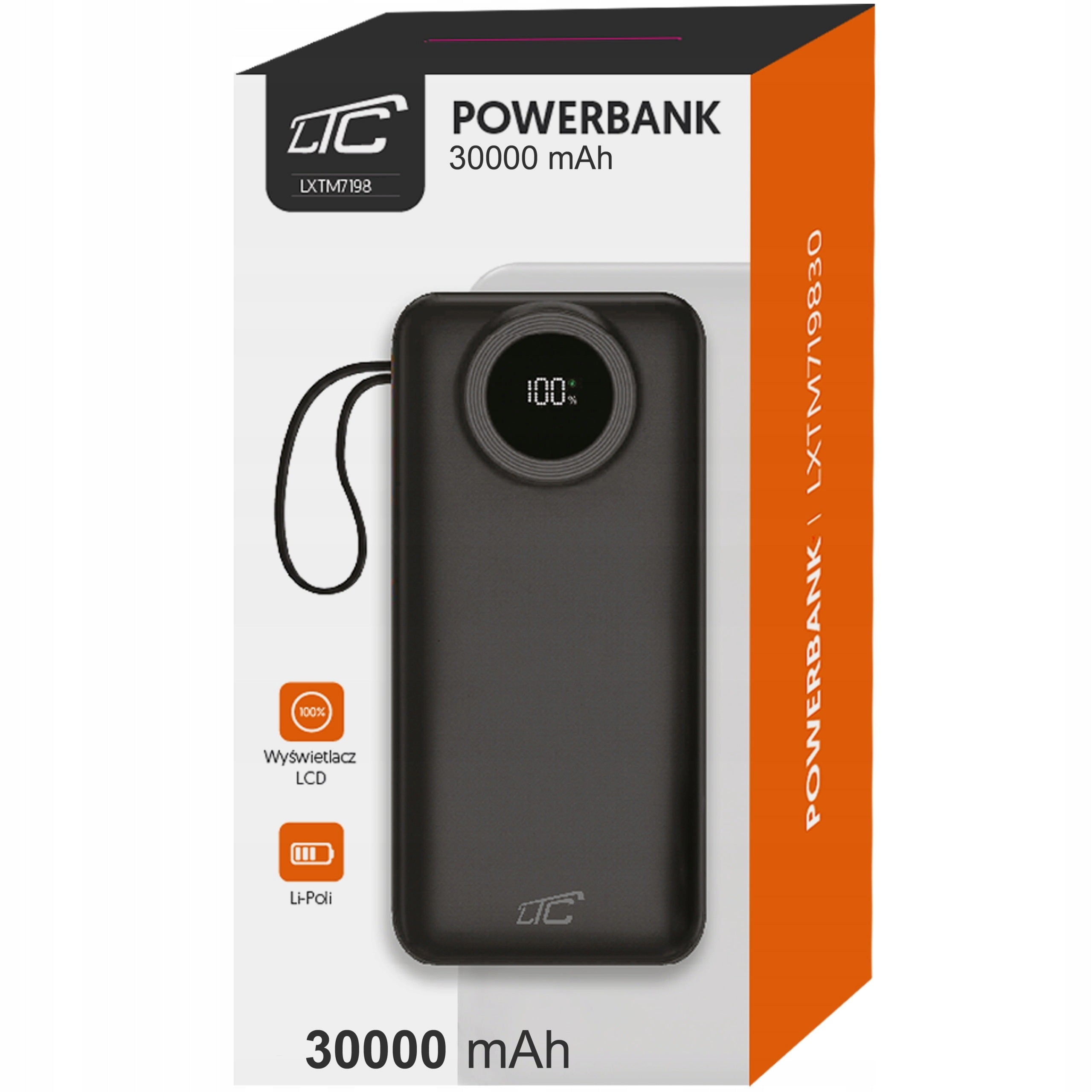 POWERBANK QC 30000MAH FAST CHARGING 20W STRONG USB-C PD POWER BANK Brand LTC