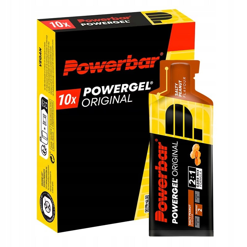 POWERBAR POWERGEL ORIGINAL SALTY PEANUT SET 10X41G ENERGY GELS