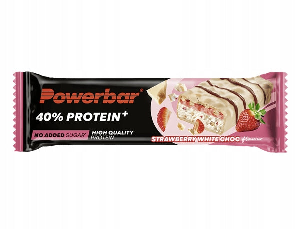 POWERBAR Protein Bar 40% Protein+Crisp 55g Strawberry+White Chocolate