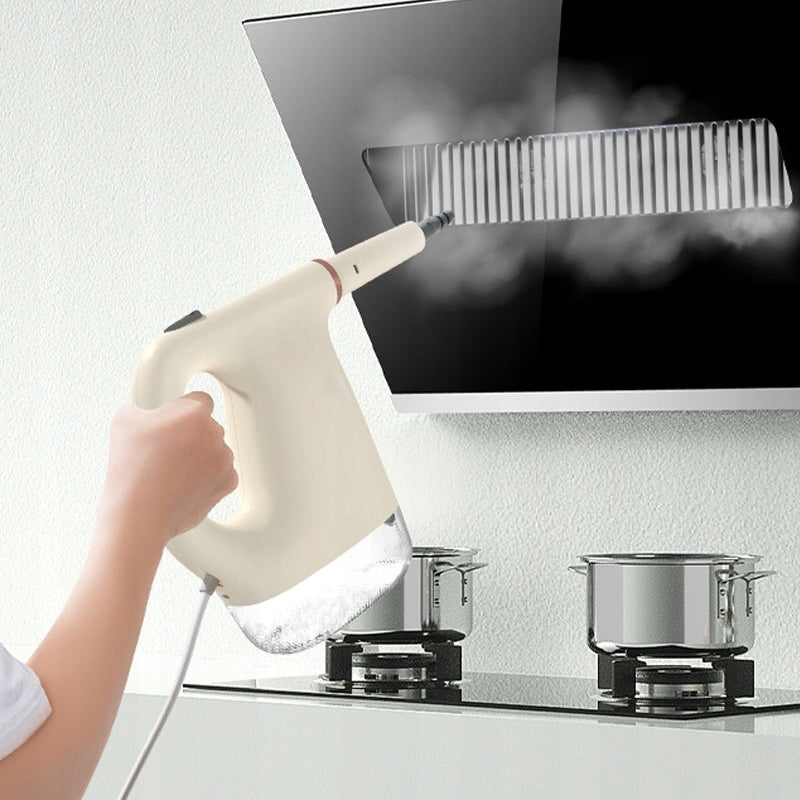 POWERFUL 1200W HAND STEAM CLEANER FOR CLEANING UPHOLSTERY WINDOWS Dominant color white