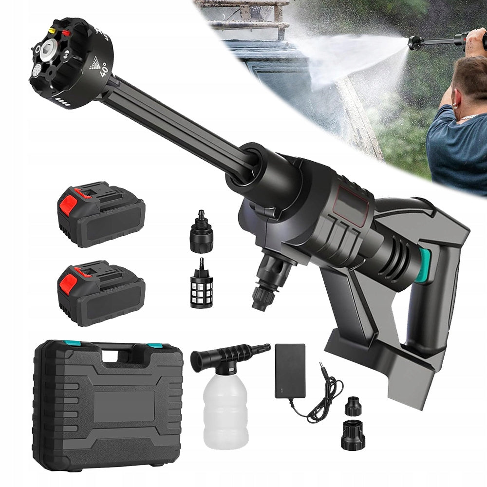 POWERFUL 55BAR 2X AKU 21V 3AH CORDLESS PRESSURE WASHER Packaging status original