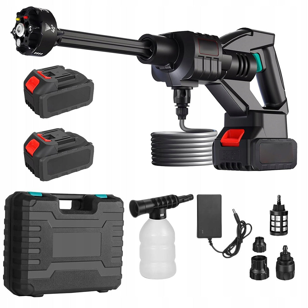 POWERFUL 55BAR 2X AKU 21V 3AH CORDLESS PRESSURE WASHER