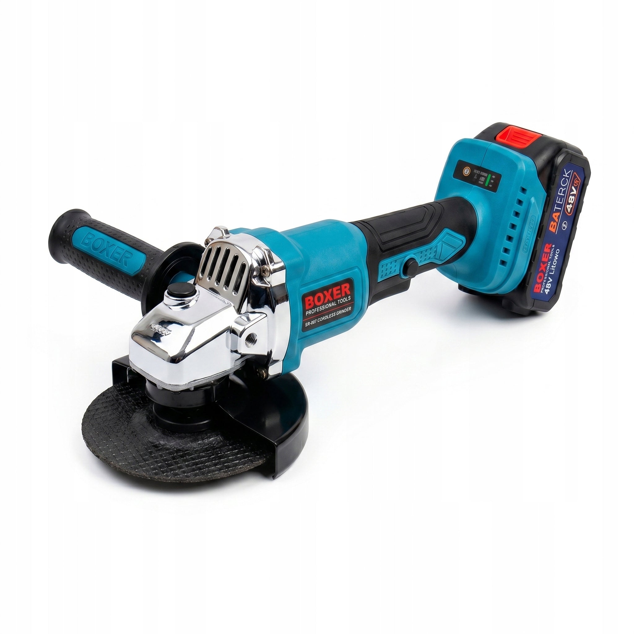 POWERFUL ANGLE GRINDER Cordless BOXER 5Ah 125mm Case + 2 x AKU 48V Manufacturer code bsr007-100-1