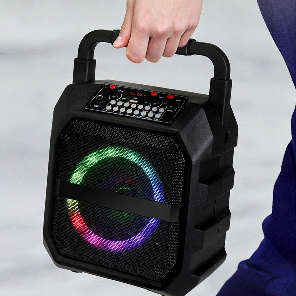 POWERFUL BLUETOOTH KARAOKE SPEAKER PORTABLE SET OF 2 WIRELESS MICROPHONES Manufacturer code 6903377277904