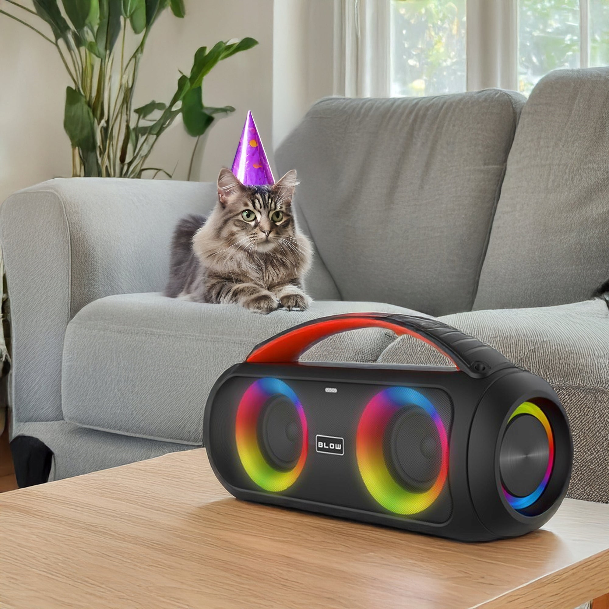 POWERFUL BLUETOOTH SPEAKER PORTABLE BOOMBOX MICROPHONE REMOTE CONTROL USB SD FM KARAOKE Packaging status original