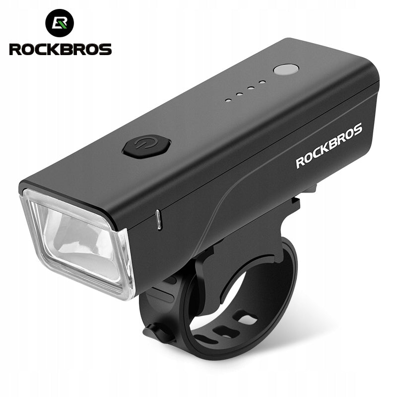 POWERFUL BRIGHT FRONT BIKE LIGHT WITH DUSK SENSOR 260 LM 1500mAh Color black