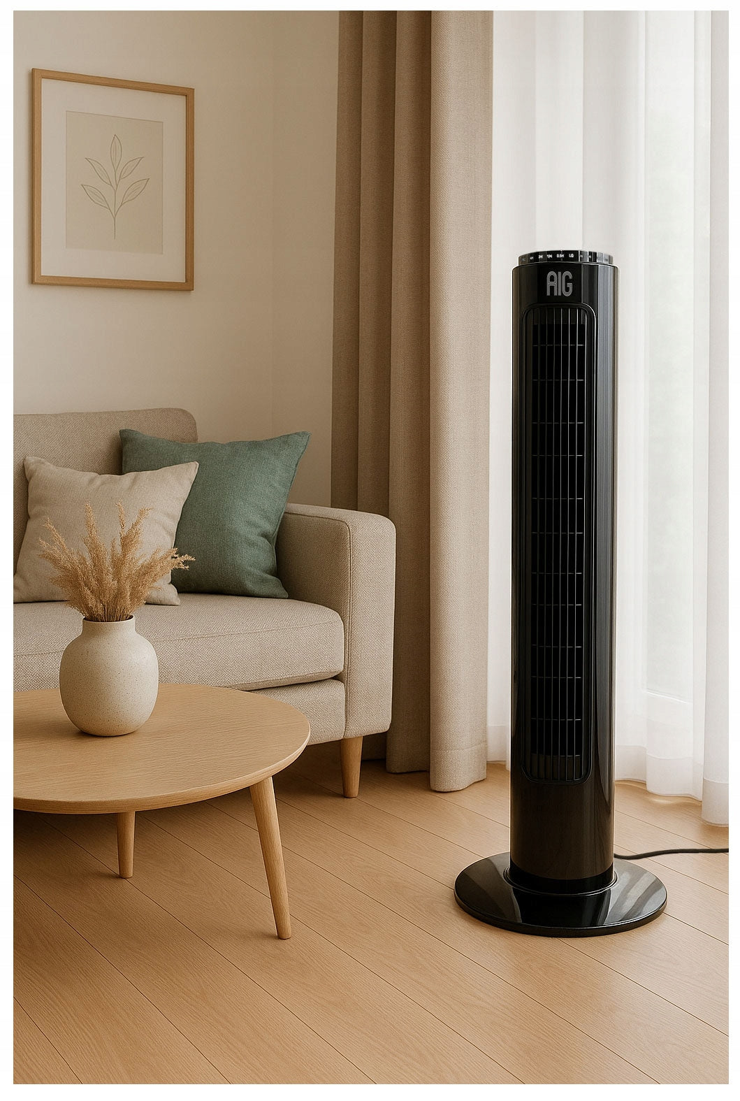 POWERFUL COLUMN FAN STANDING FLOOR FAN ADJUSTABLE SILENT REMOTE CONTROL Manufacturer code FT75-TX13R