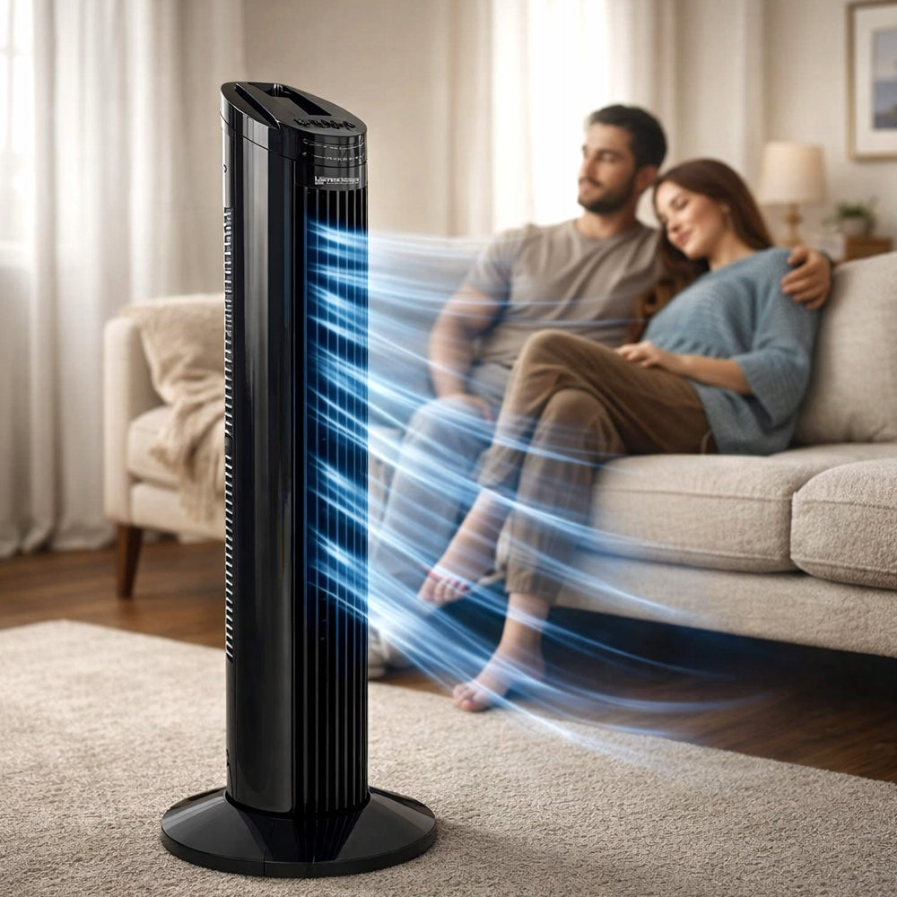 POWERFUL COLUMN FAN STANDING FLOOR FAN ADJUSTABLE SILENT REMOTE CONTROL Manufacturer code SDH218