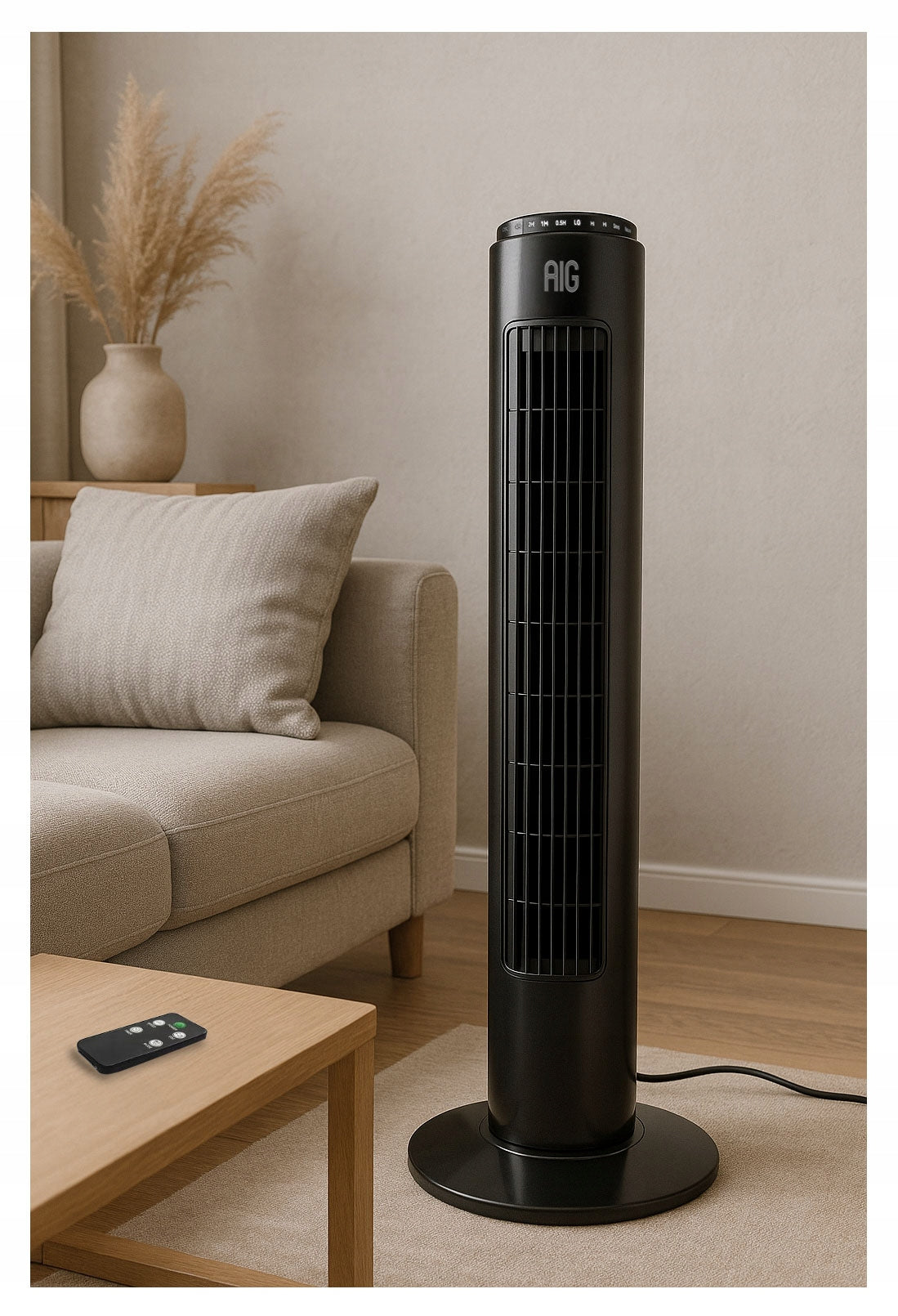 POWERFUL COLUMN FAN STANDING FLOOR FAN ADJUSTABLE SILENT REMOTE CONTROL Model TX-13R