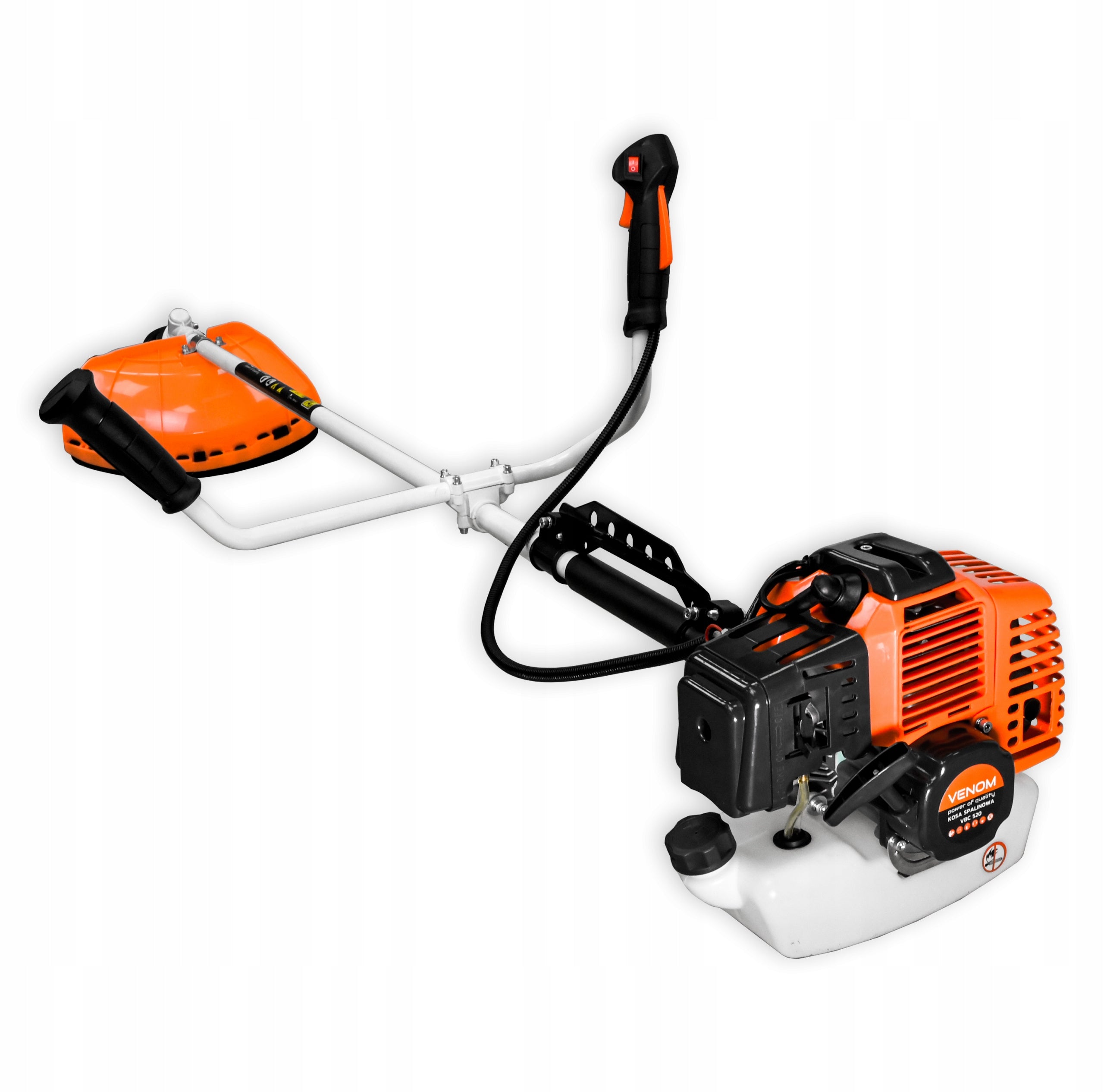 POWERFUL COMBUSTION SCYTHE TRIMMER MOTOR 3xGHEAD 2xDISC 2x TRANSMISSION Power supply combustion