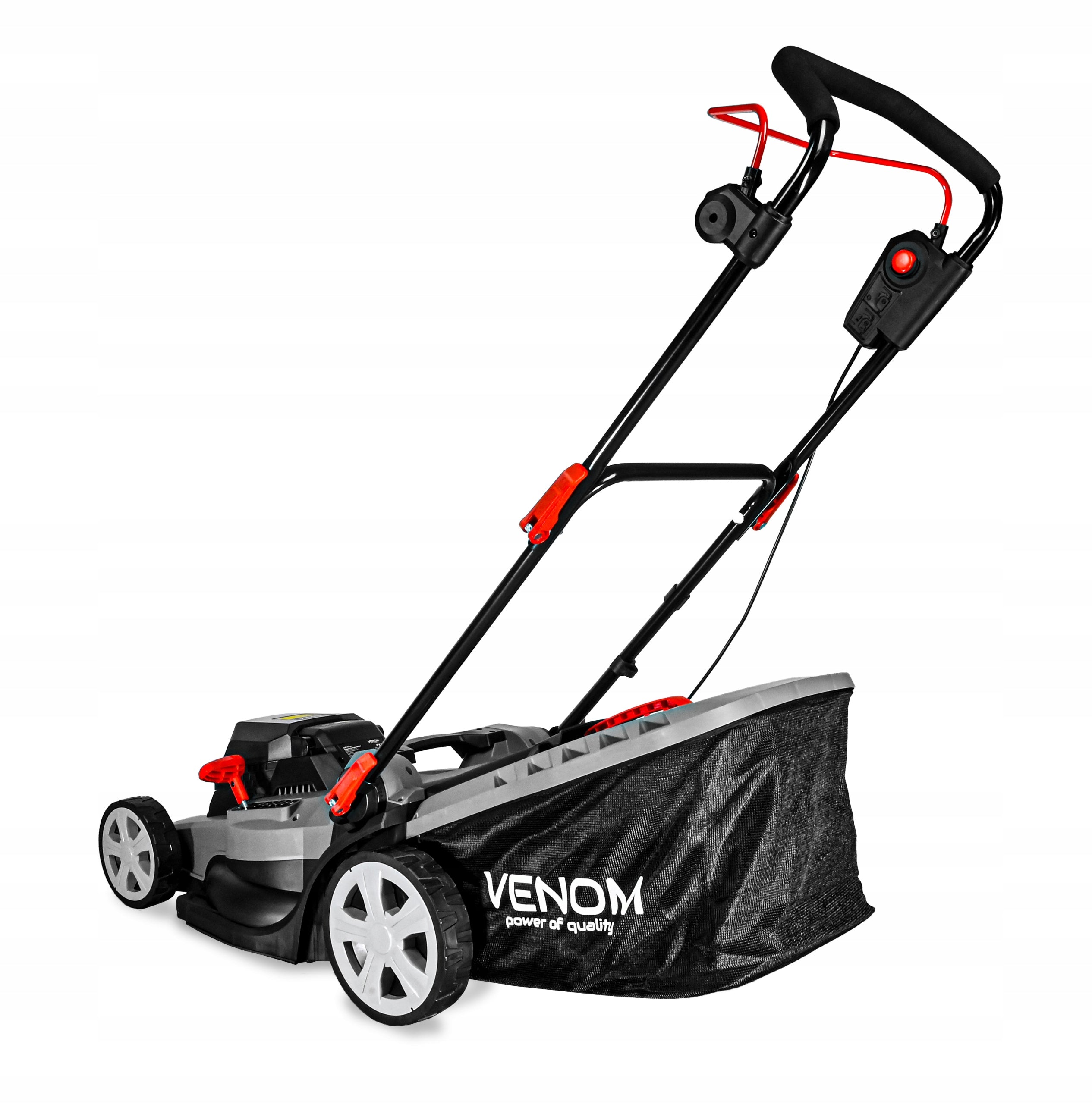 POWERFUL CORDLESS MOWER 44CM CHARGER SET 2x AKU INDUCTION MOTOR Mowing width 44 cm