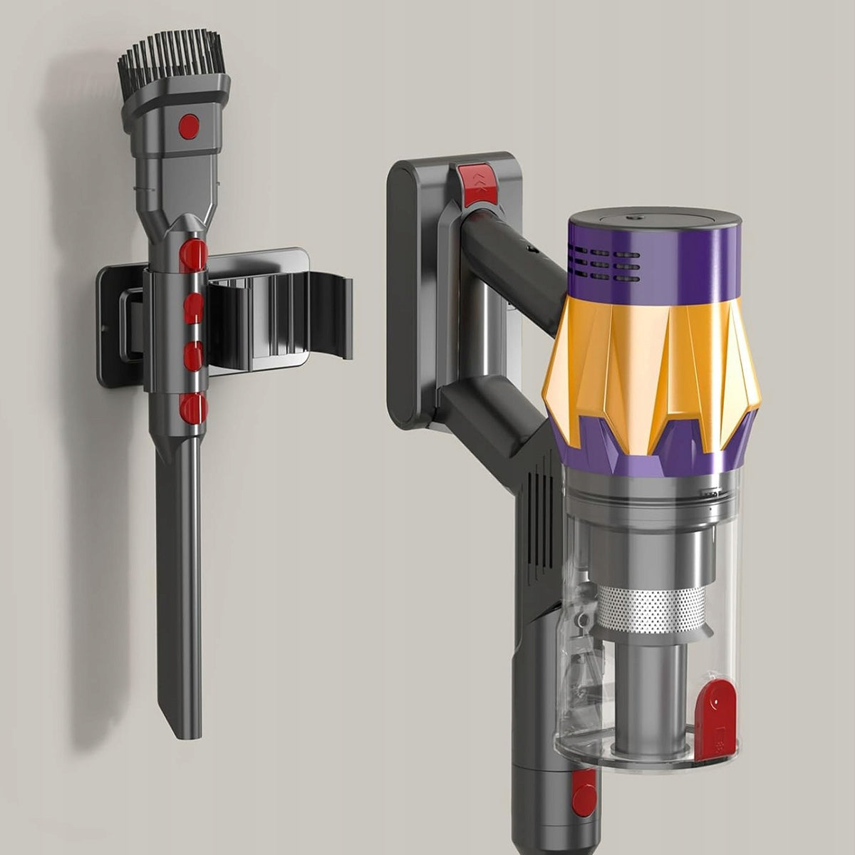 POWERFUL CORDLESS VERTICAL HOUSE LED VACUUM CLEANER 550W 45KPA Dominant color purple