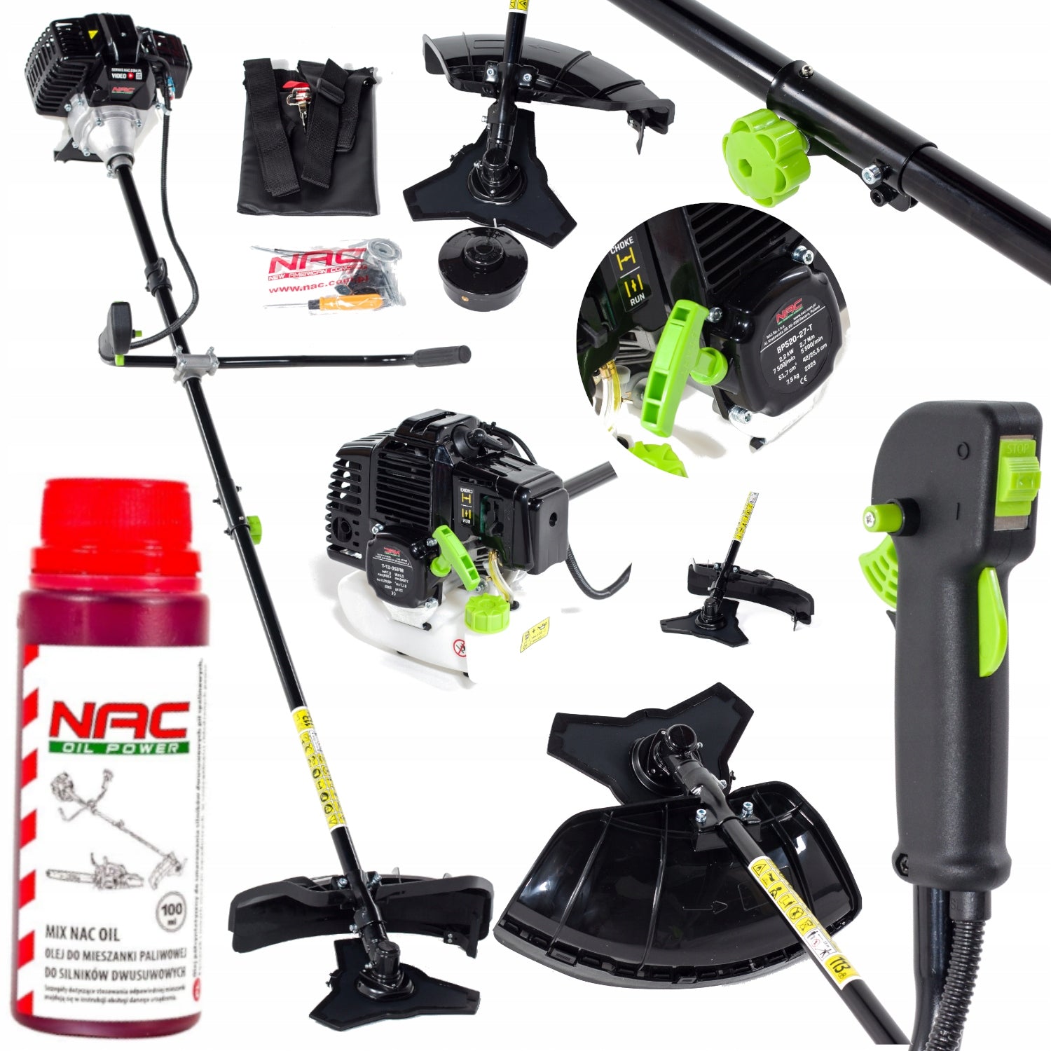 POWERFUL DIESEL SCYTHE NAC COMPACT 2,7 Km FREEBIE OIL FULL SET
