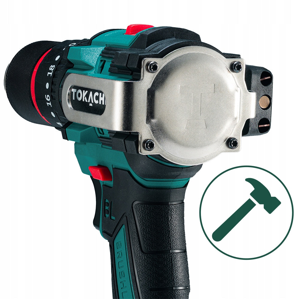 POWERFUL DRILL CORDLESS IMPACT DRIVER BRUSHLESS PRO 2xAKU 21V Packaging status original