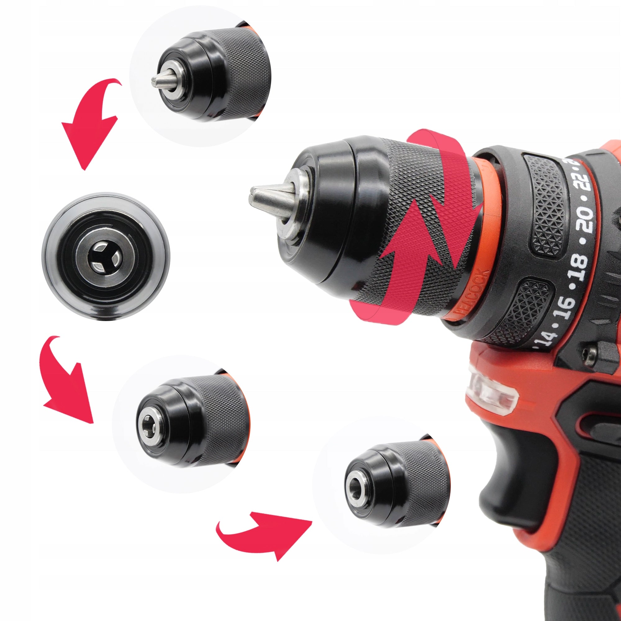 POWERFUL DRILL CORDLESS SCREWDRIVER 2X AKU 20V 45Nm SUITCASE Voltage (V) 20 V