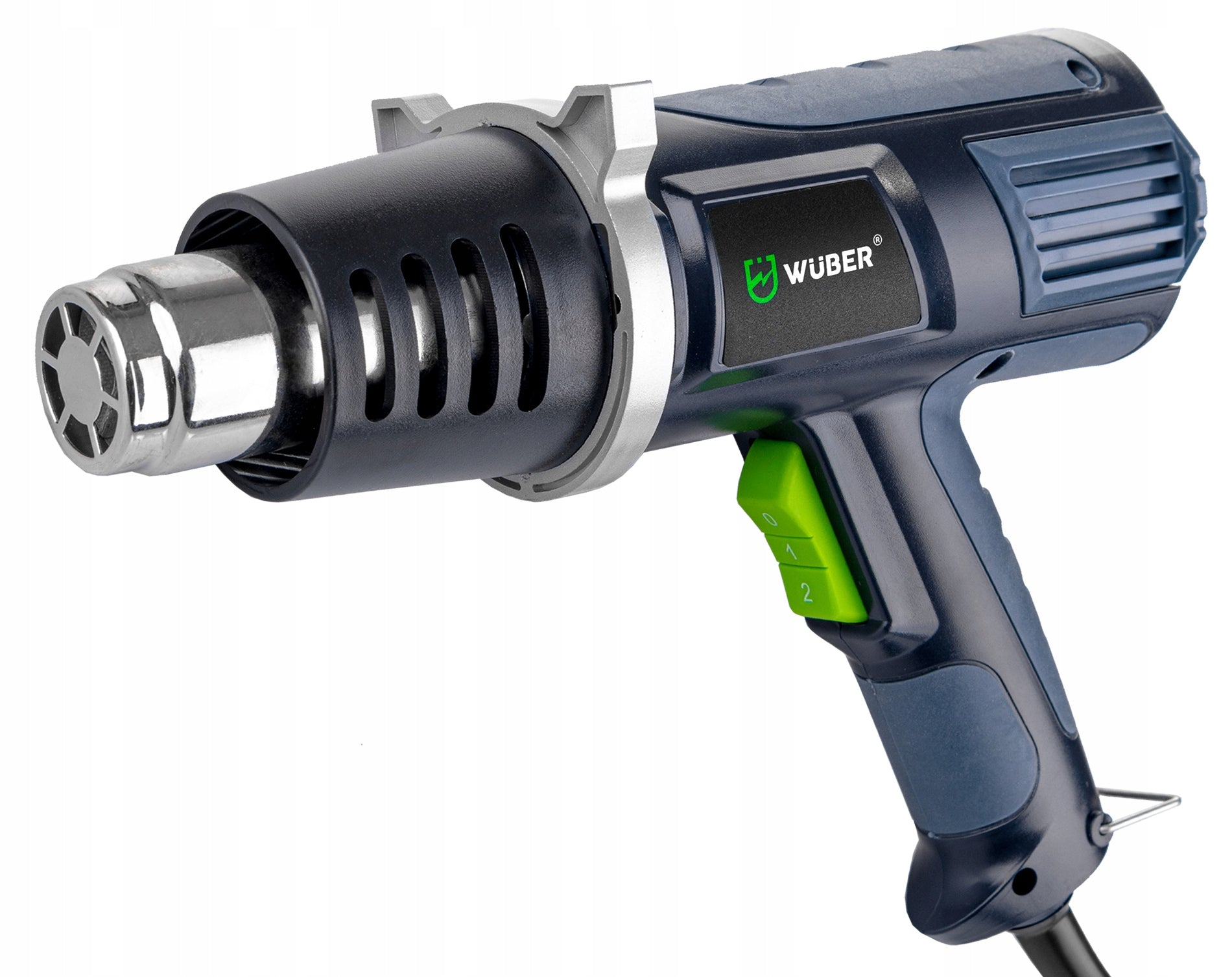 POWERFUL ELECTRIC HEAT GUN WITH ADJUSTABLE 2 GEARS MAX 600°C + 4 NOZZLES Manufacturer code WR-HG-2000