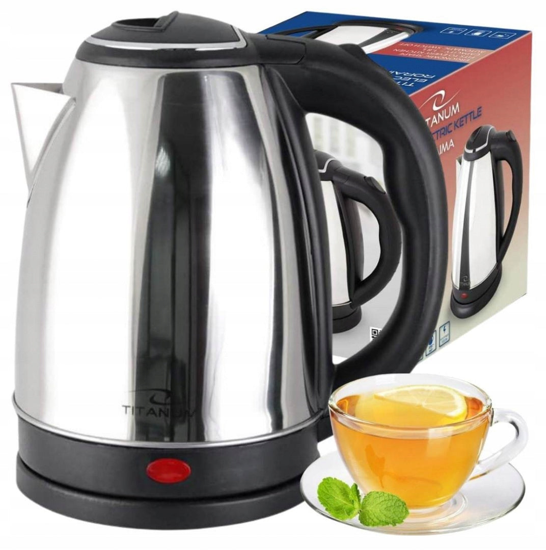 POWERFUL ELECTRIC KETTLE CORDLESS STEEL LARGE