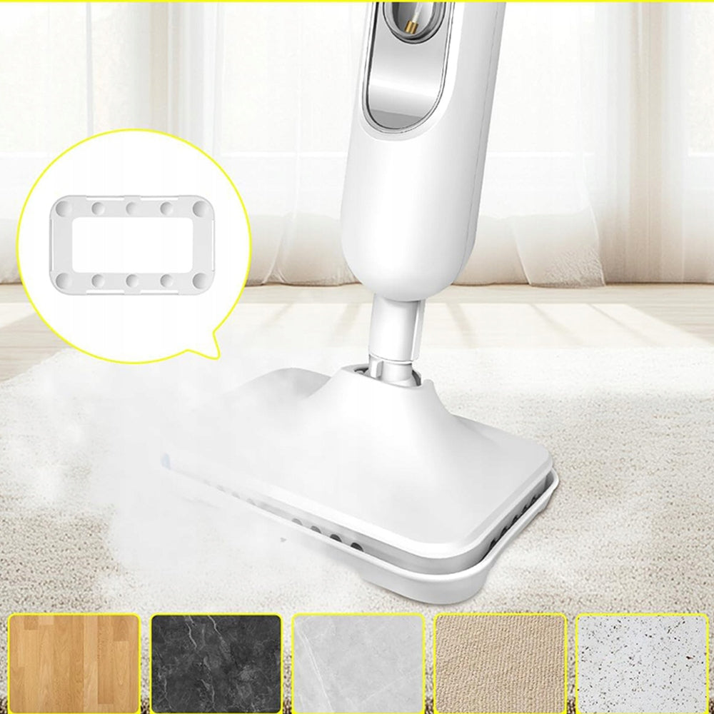 POWERFUL ELECTRIC STEAM MOP VACUUM CLEANER PREMIUM 1500W 380ML WITH ACCESSORIES Dominant color white