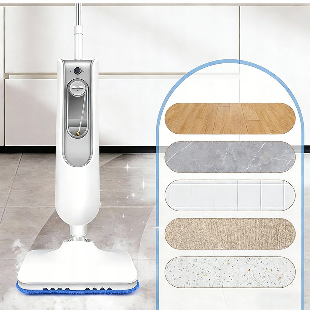 POWERFUL ELECTRIC STEAM MOP VACUUM CLEANER PREMIUM 1500W 380ML WITH ACCESSORIES Power supply mains