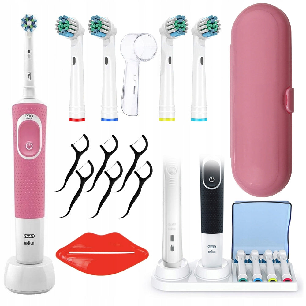 POWERFUL ELECTRIC TOOTHBRUSH CORDLESS ROTATING 3 CASE MODES