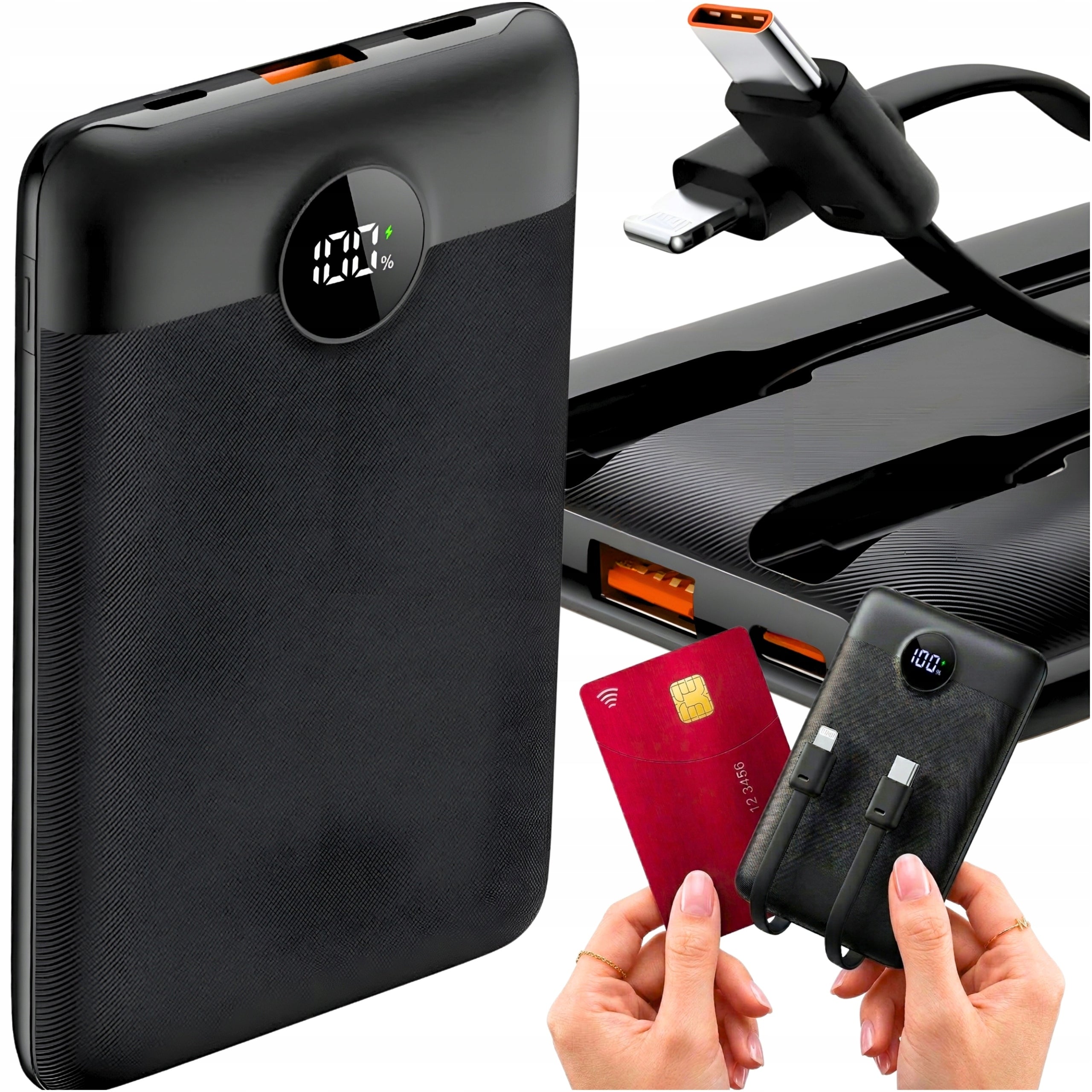POWERFUL FAST TRAVEL POWERBANK 10000mAh 22,5W PD QC USB USB-C POWER BANK
