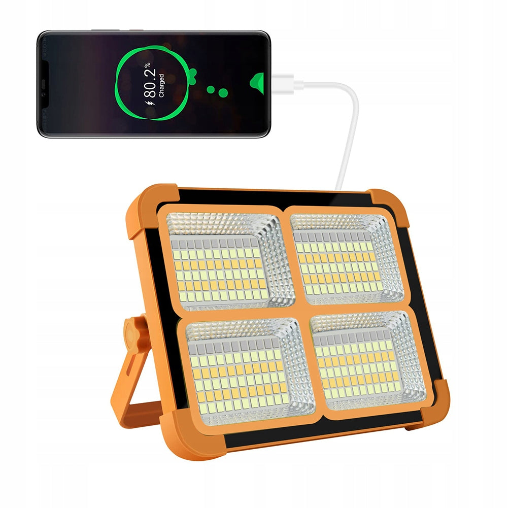 POWERFUL HALOGEN PORTABLE LARGE SOLAR WORK LAMP 100W 336LED POWERBANK