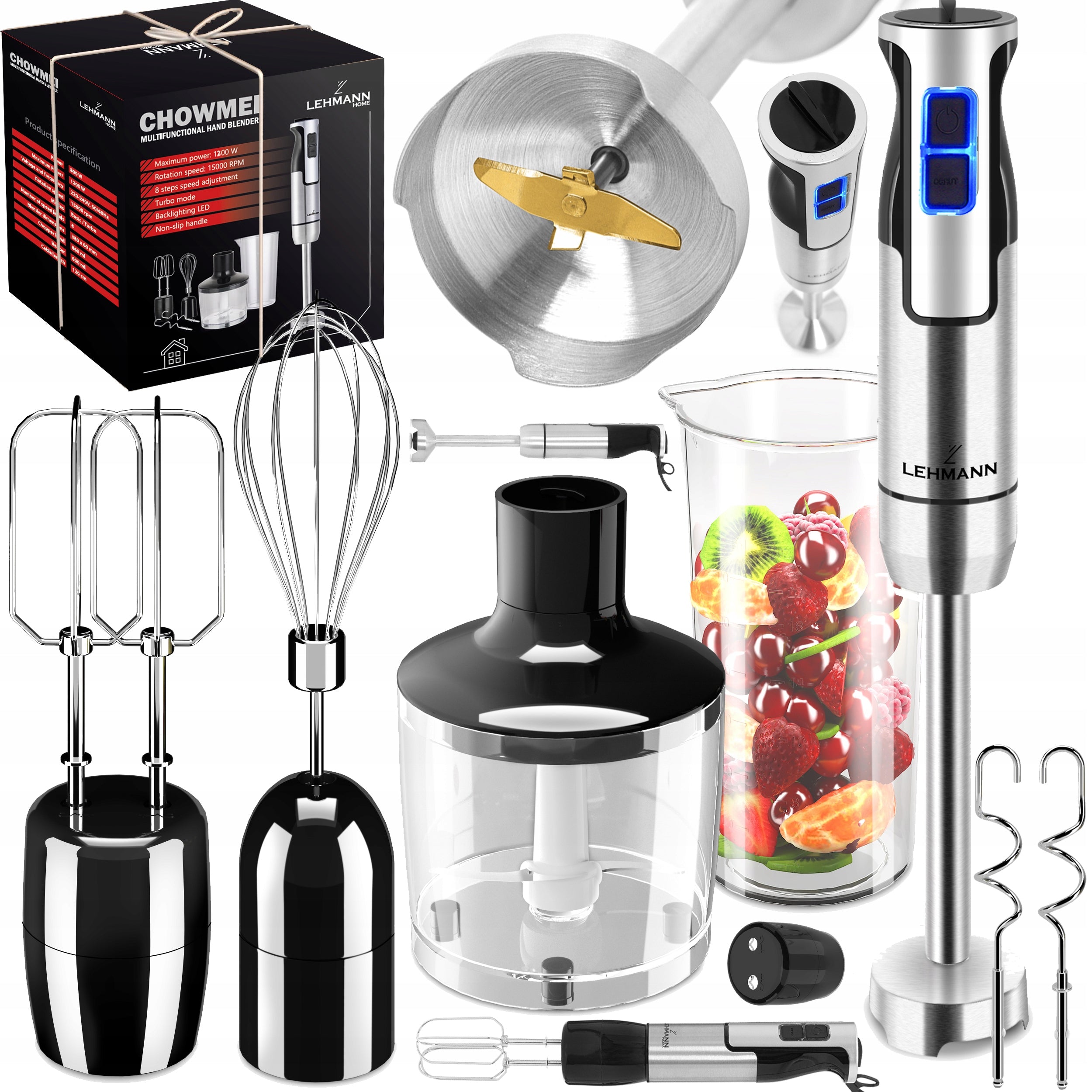 POWERFUL HAND BLENDER MULTIFUNCTIONAL MIXER THE MOST POWERFUL MOTOR BLADE XXL