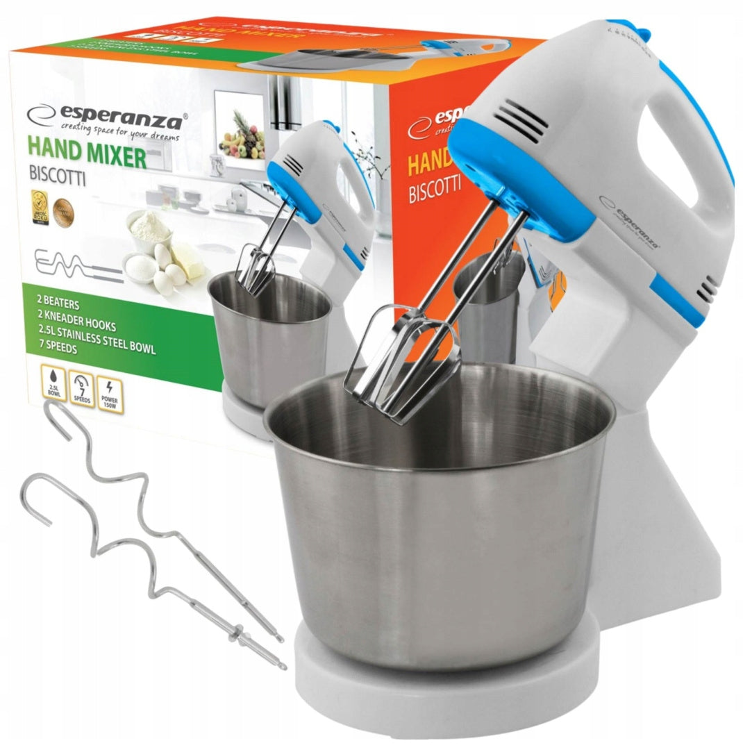 POWERFUL HAND MIXER WITH BOWL ROBOT KUCEHNNY 2,5L