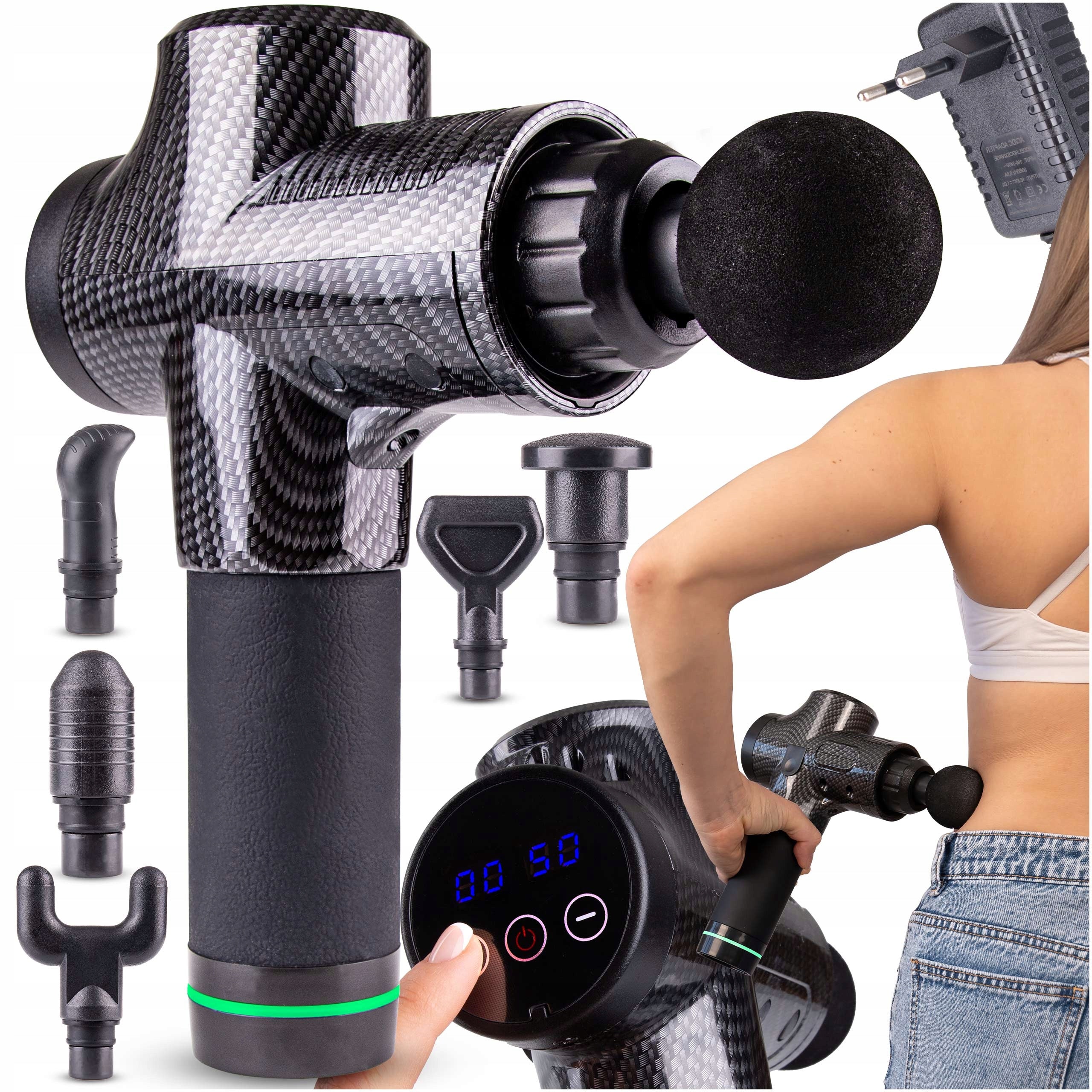 POWERFUL MASSAGE GUN Foot Body Back Massage Gun SET