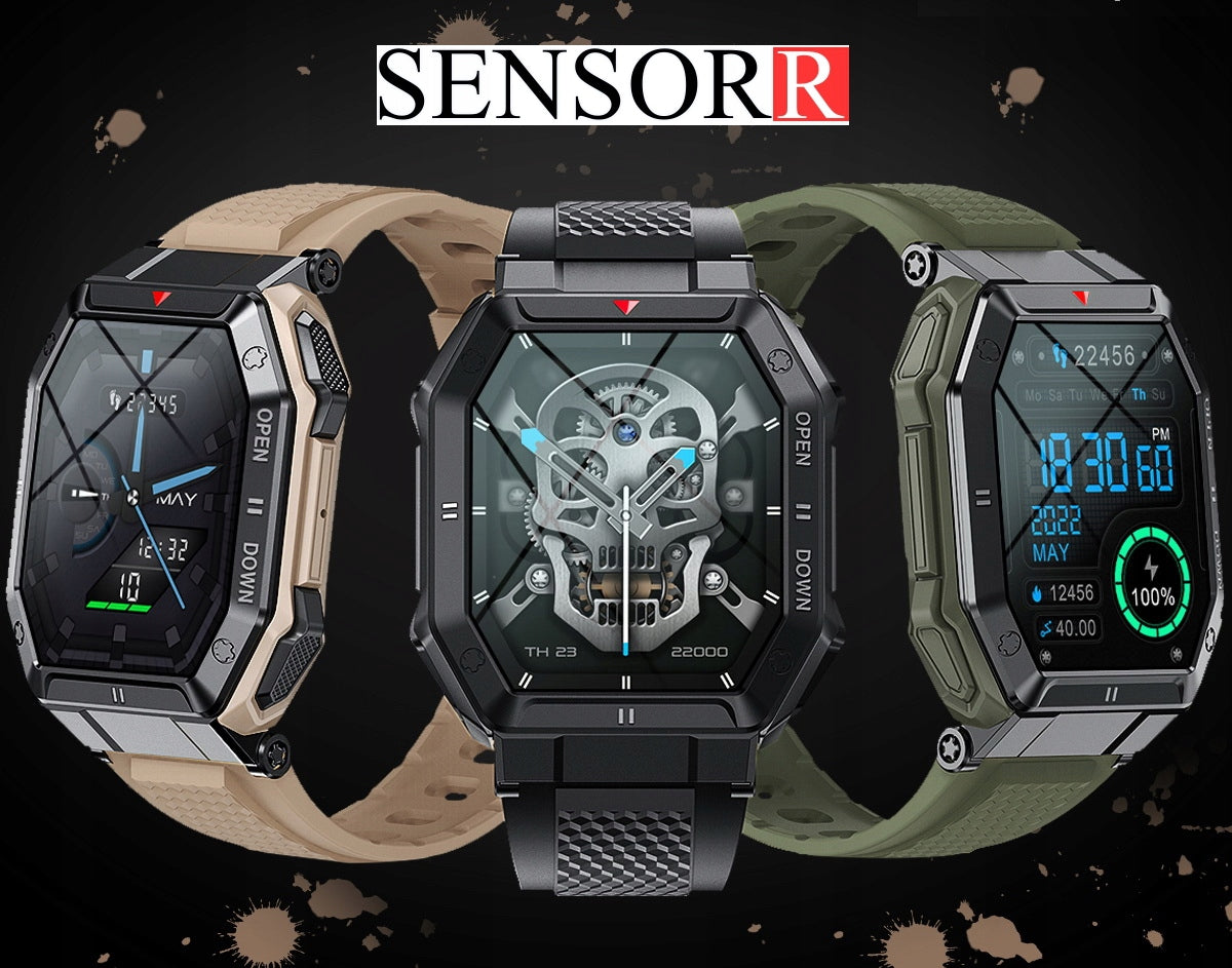 POWERFUL MILITARY MEN'S WATCH SMARTWATCH CALLS SMS POLISH MENU ORIGINAL Packaging status original