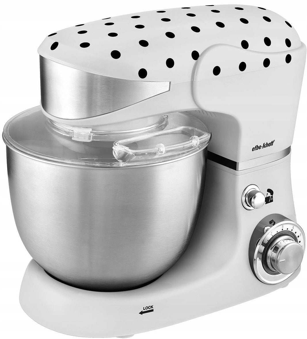 POWERFUL MIXER Planetary FOOD PROCESSOR Kalorik in Dots LARGE BOWL 5L Brand Kalorik