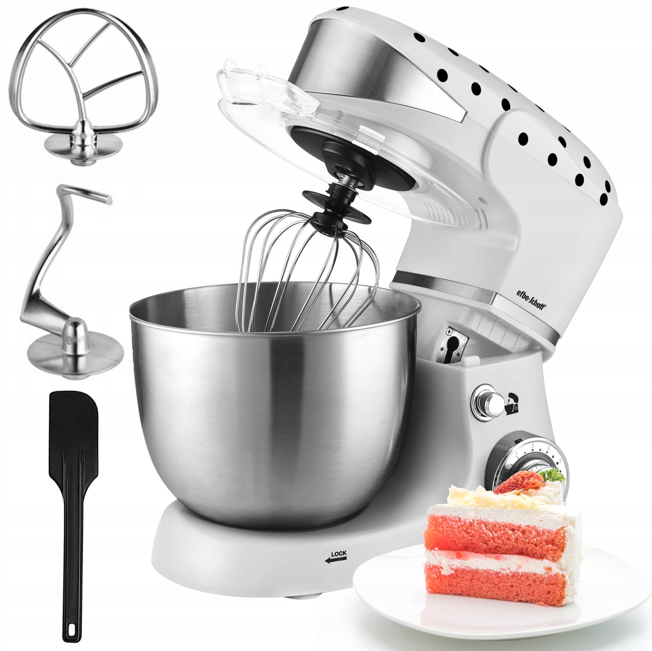 POWERFUL MIXER Planetary FOOD PROCESSOR Kalorik in Dots LARGE BOWL 5L