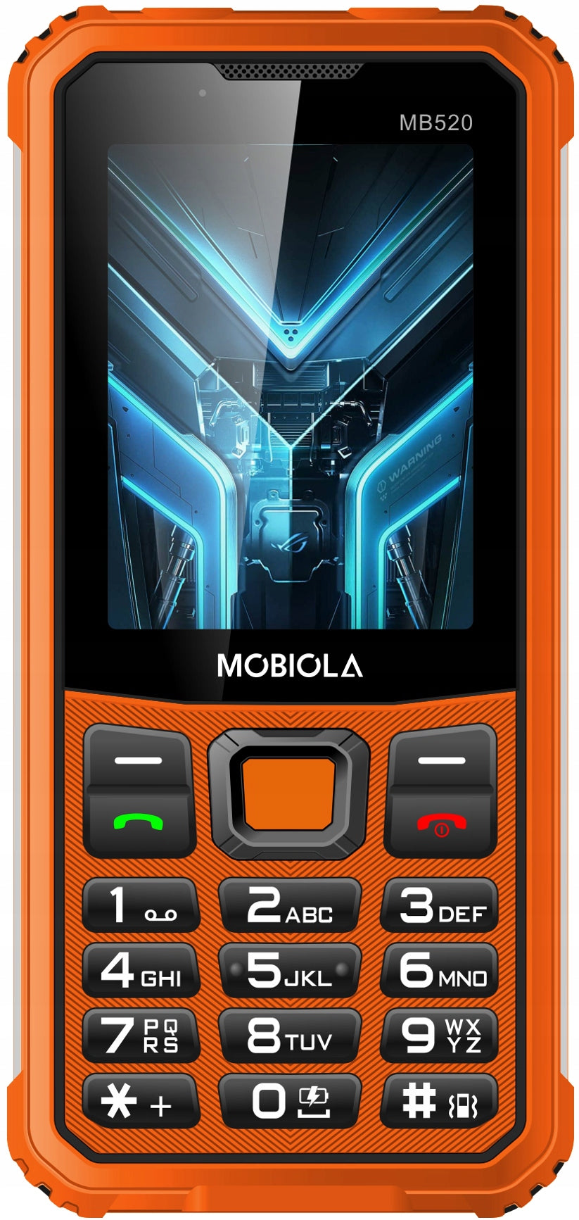POWERFUL PHONE MOBIOLA MB520 TitanX 4G BATTERY 6000mAh + POWERBANK FUNCTION Headphones included no
