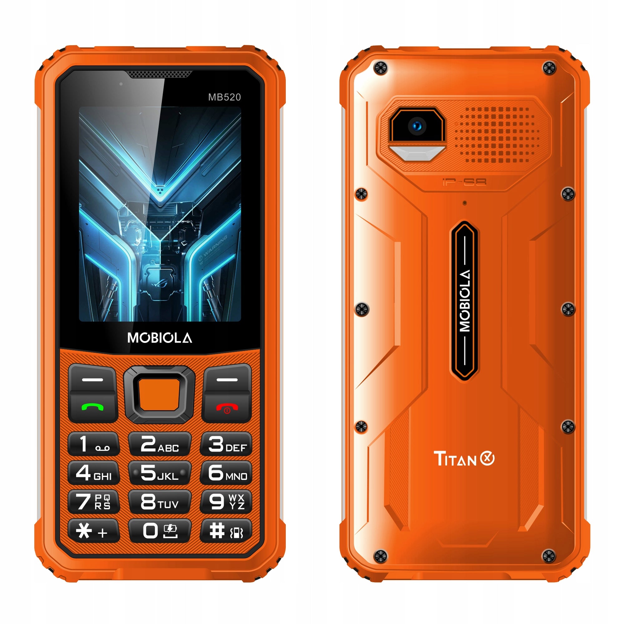 POWERFUL PHONE MOBIOLA MB520 TitanX 4G BATTERY 6000mAh + POWERBANK FUNCTION