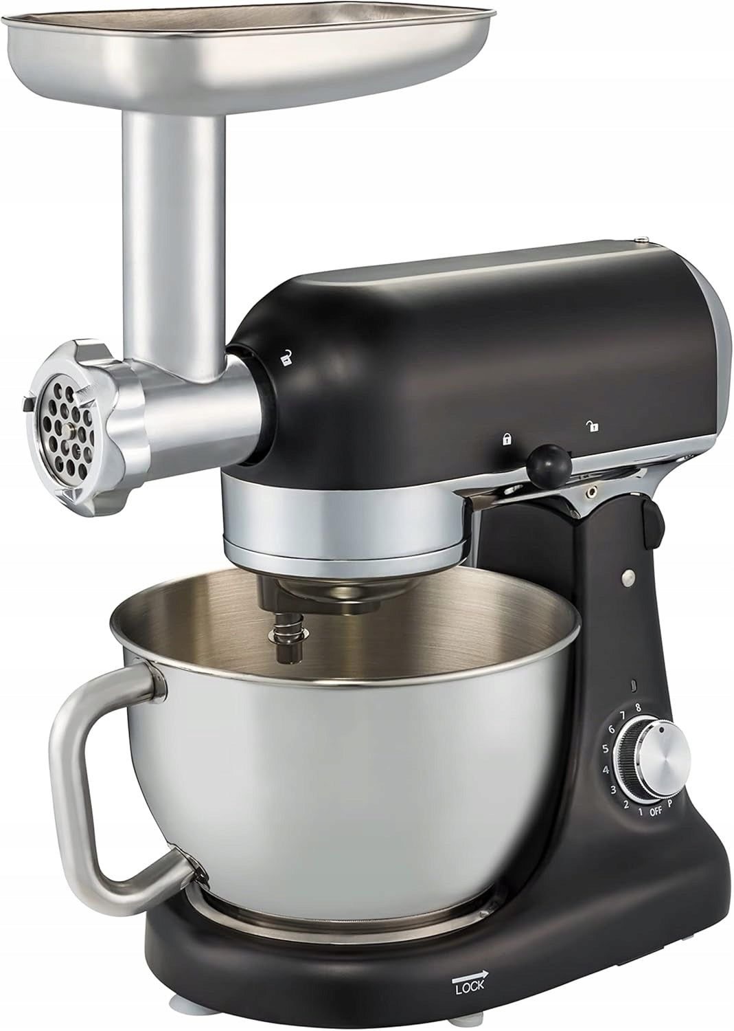 POWERFUL PLANETARY FOOD PROCESSOR MD16480 1000W 8 SPEED 4,6L GREY Power rating 1000 W