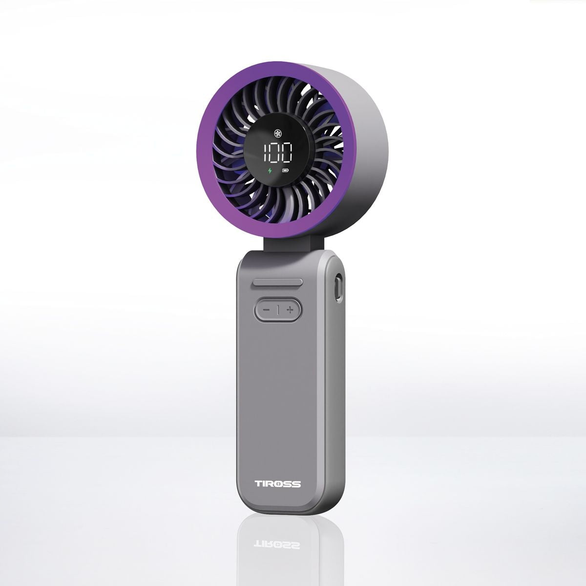 POWERFUL PORTABLE FAN FOLDING HANDHELD Fan USB-C LCD RECHARGEABLE Fan type mini
