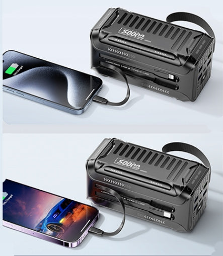 POWERFUL POWER BANK POWERBANK 50000 mAh 4x USB USB-C FAST CHARGING Batteries included yes