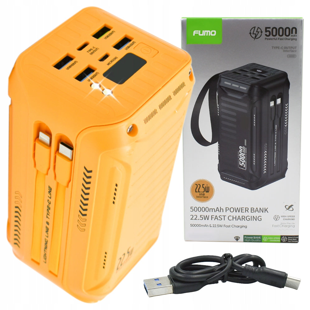 POWERFUL POWER BANK POWERBANK 50000 mAh 4x USB USB-C FAST CHARGING