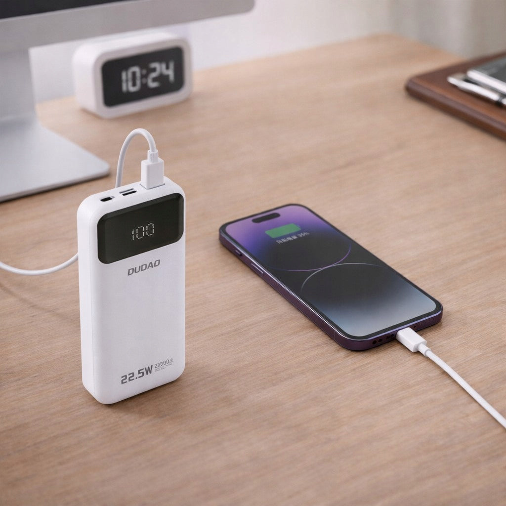 POWERFUL POWERBANK 20000mAh FAST CHARGING 22.5W USB-C + 20W CABLE FREEBIE Packaging status original