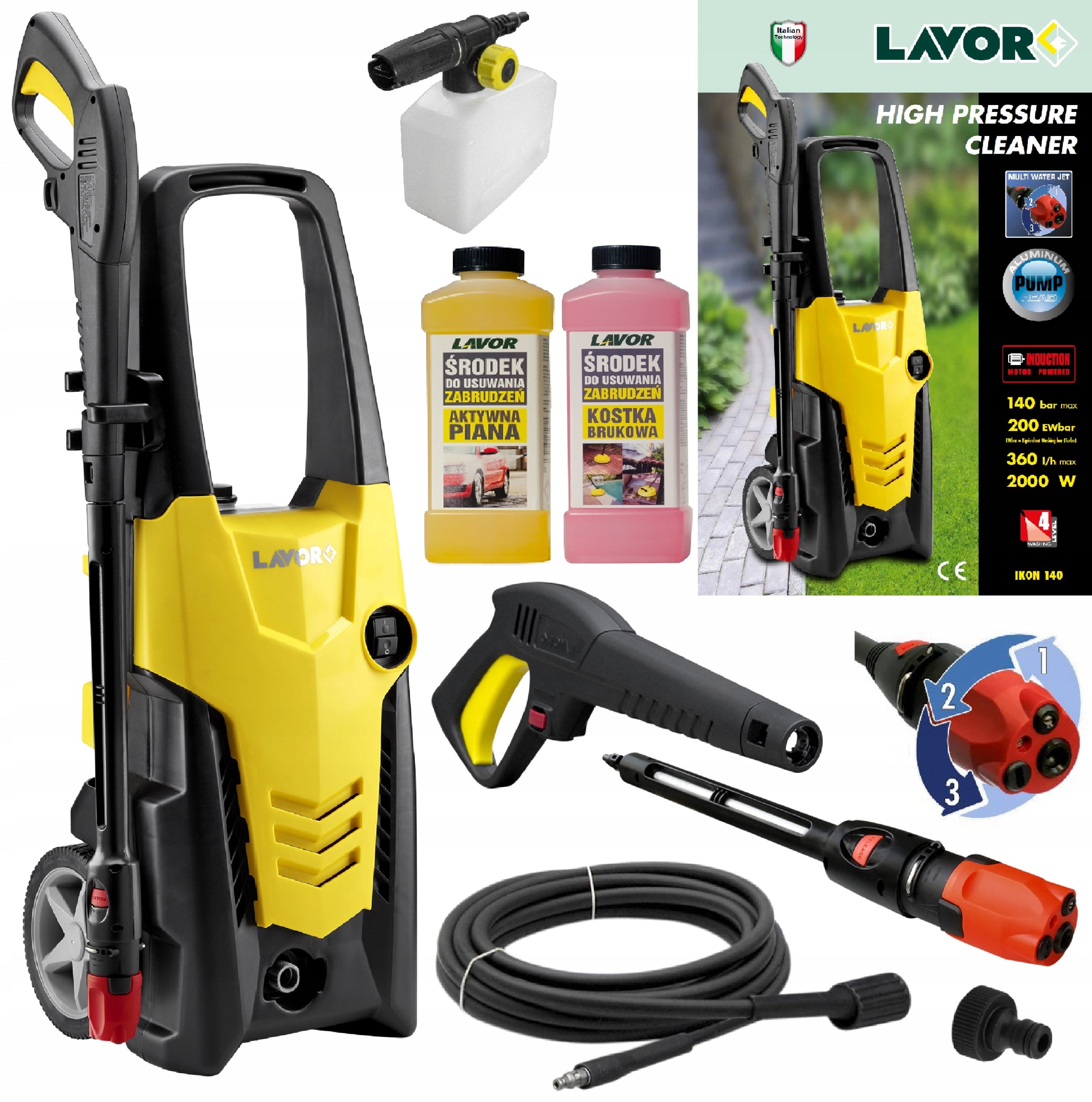 POWERFUL PRESSURE WASHER IKON 200Bar TURBO INDUCTION