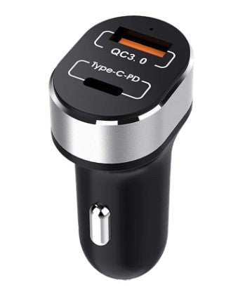 POWERFUL QC 3.0 18W 3A PD USB Type-C FAST CAR CHARGER