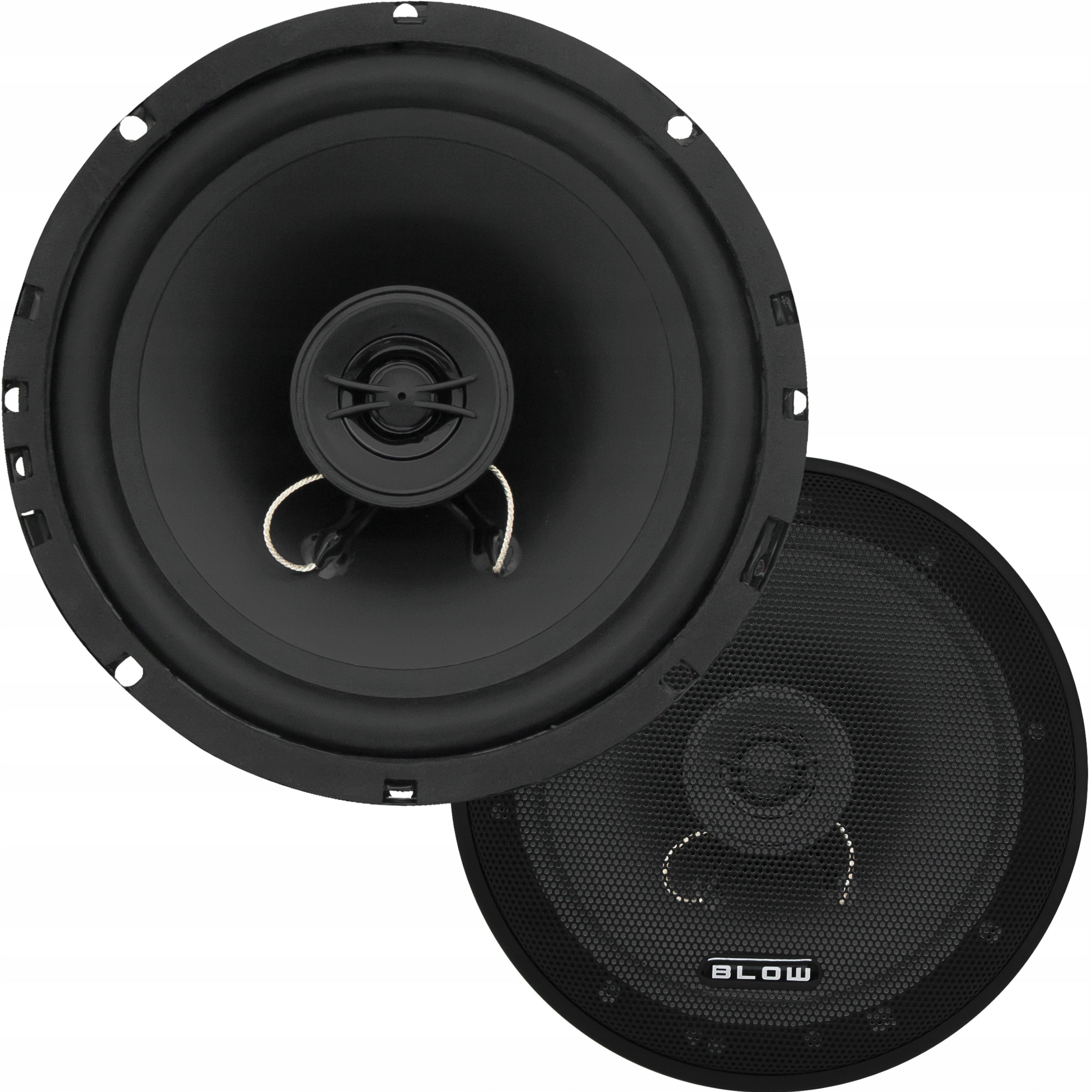POWERFUL TWO-WAY CAR SPEAKERS 120W 165mm SLIM BUS GRILLE SET Packaging status original