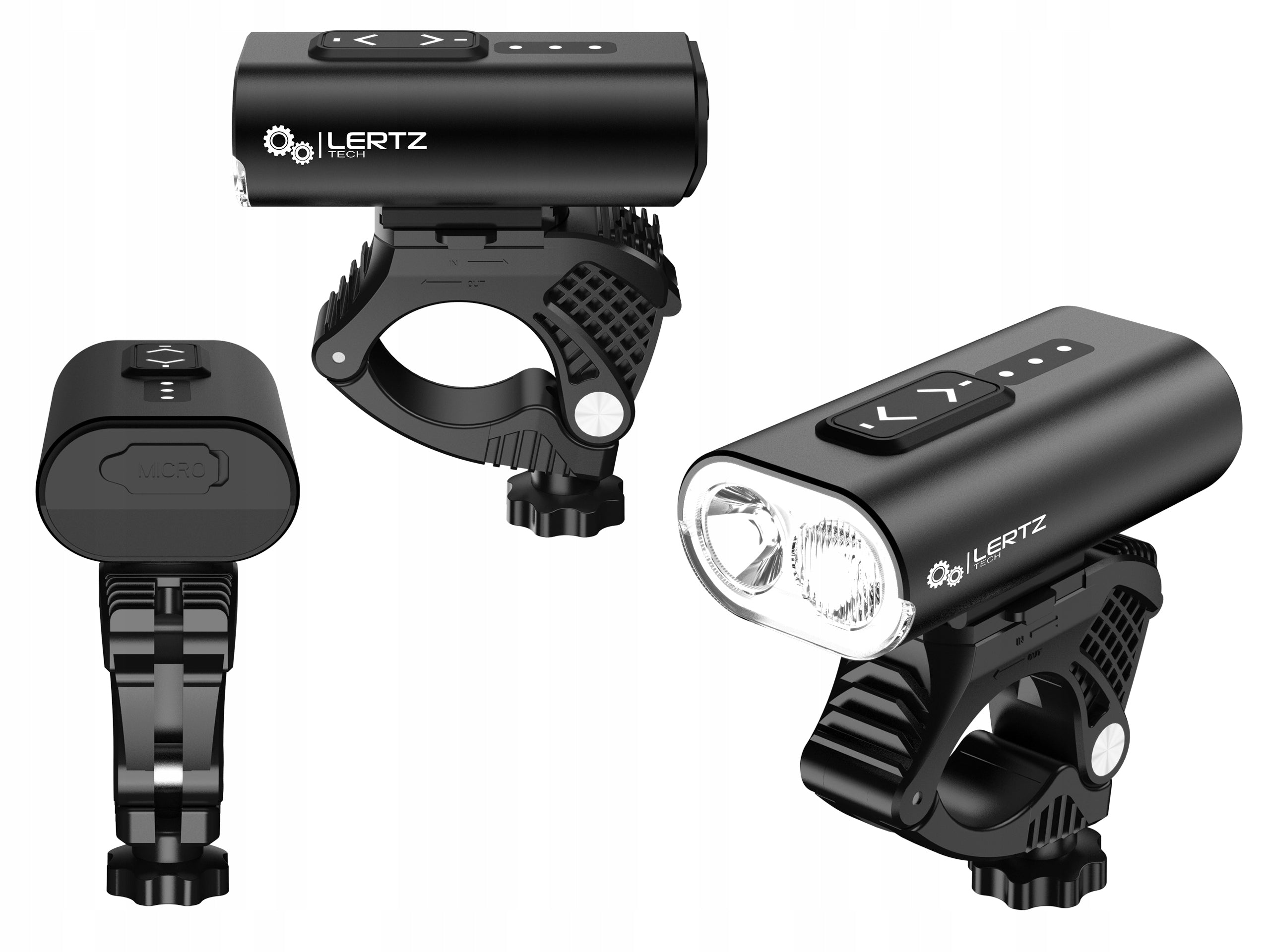 POWERFUL USB LED BIKE LIGHT ALU BICYCLE BIKE LIGHT FRONT REAR 13MODES Packaging status original