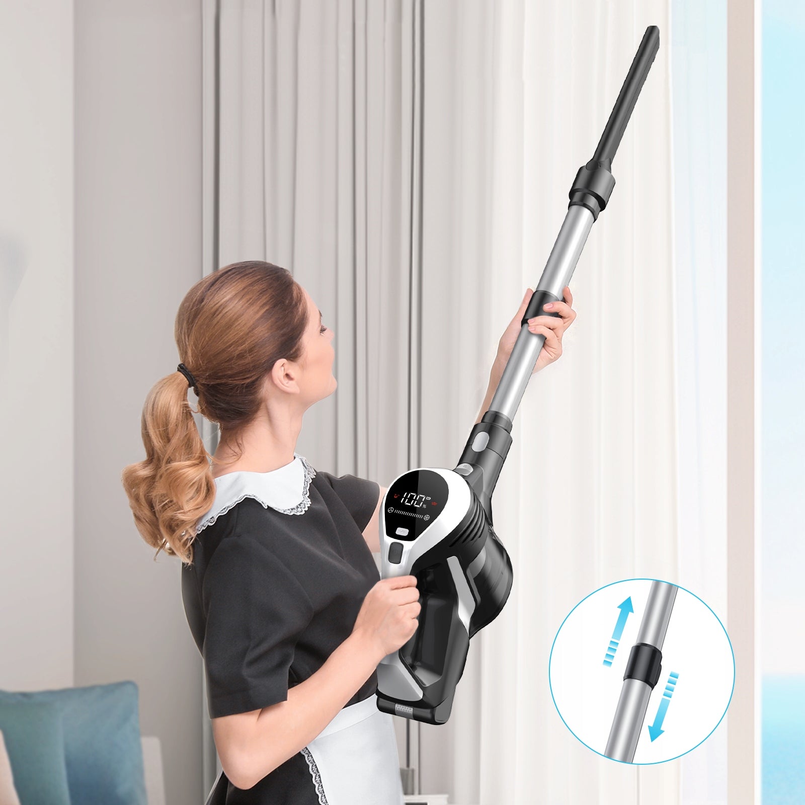 POWERFUL VACUUM CLEANER Vertical Wireless LED Lamp POWER 20000PA turbo brush Power supply rechargeable battery