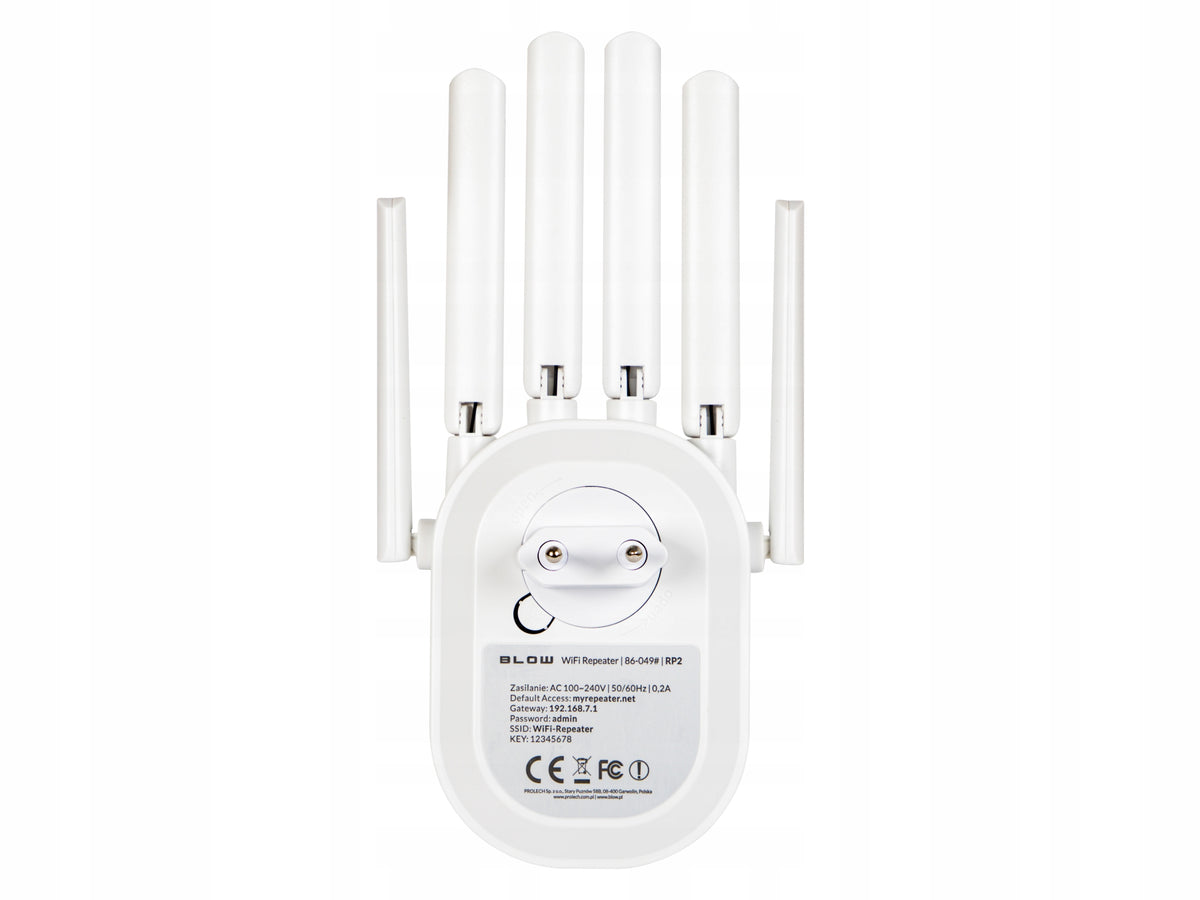POWERFUL WI-FI REPEATER SIGNAL AMPLIFIER 300MB/S 2.4GHZ WIFI WPS RJ-45 100M Manufacturer code 86-049#