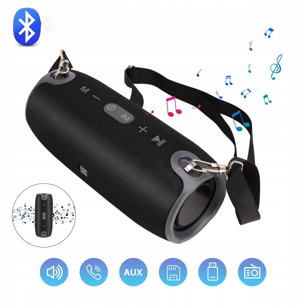 POWERFUL WIRELESS BLUETOOTH MOBILE SPEAKER WITH BASS RADIO STRAP ON THE FRAME